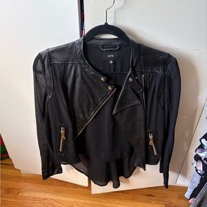 Size M Faux leather Women's Black Moto Jacket